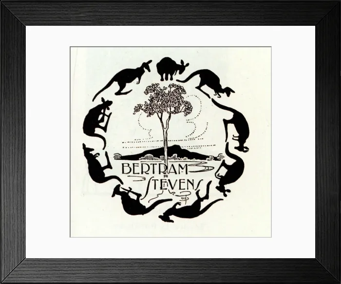 Framed Print : Bookplate Design Framed Print : Bookplate Design