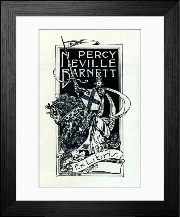 Framed Print : Bookplate Design Framed Print : Bookplate Design