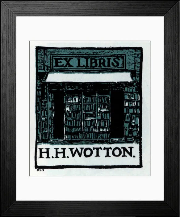 Framed Print : Bookplate Design Framed Print : Bookplate Design