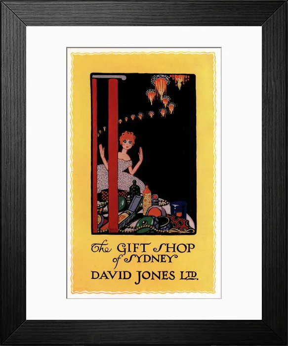 Framed Print : David Jones Advertisement Framed Print : David Jones Advertisement