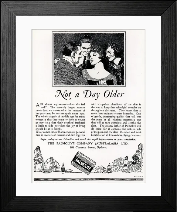 Framed Print : The Palmolive Company Advertisement
