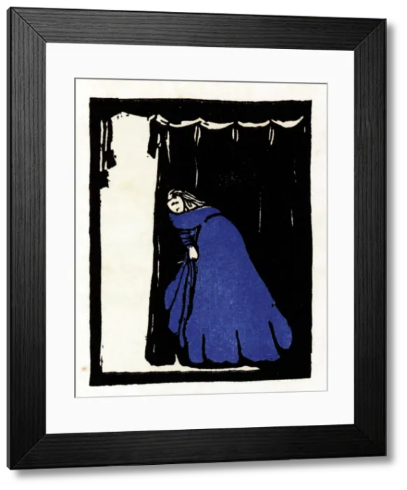 Framed Print : The Curtain Illustration Framed Print : The Curtain Illustration