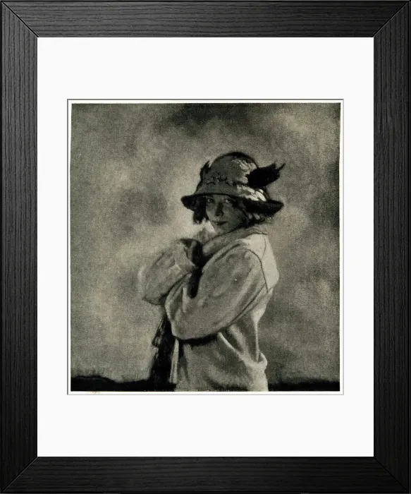 Framed Print : The Blue Hat - Mrs. J. M. Hone Framed Print : The Blue Hat - Mrs. J. M. Hone
