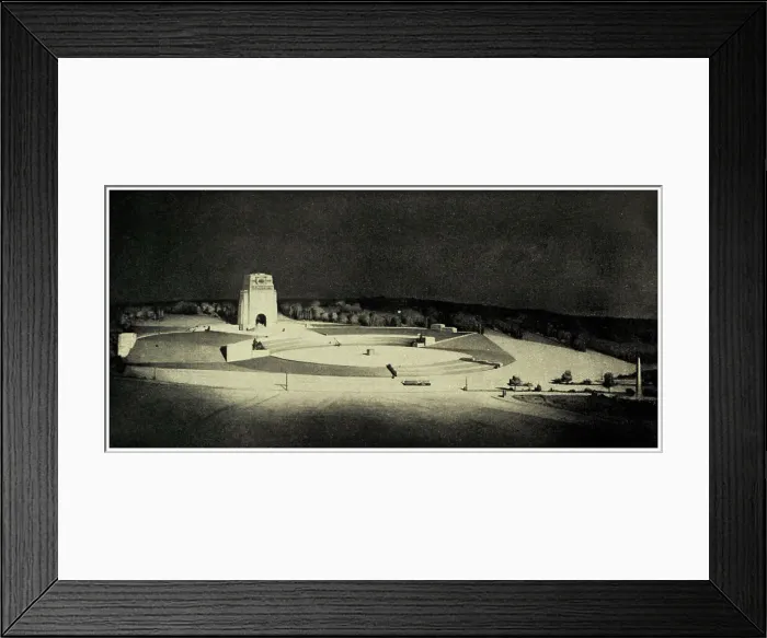 Framed Print : Design For The Victorian War Memorial Framed Print : Design For The Victorian War Memorial