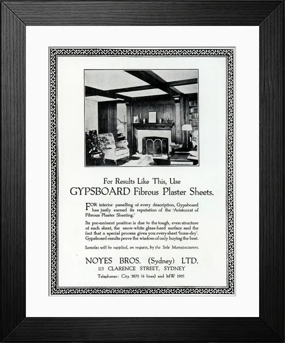 Framed Print : Noyes Bros Advertisement Framed Print : Noyes Bros Advertisement