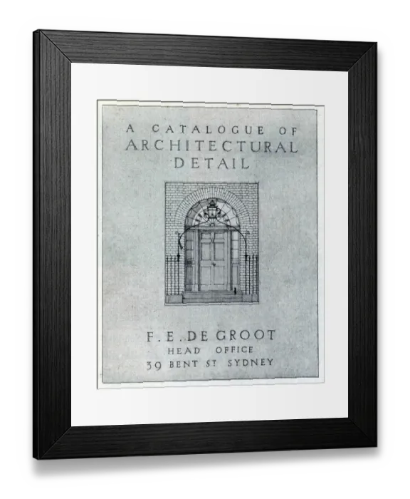 Framed Print : Architectural Detail Catalogue Advertisement Framed Print : Architectural Detail Catalogue Advertisement