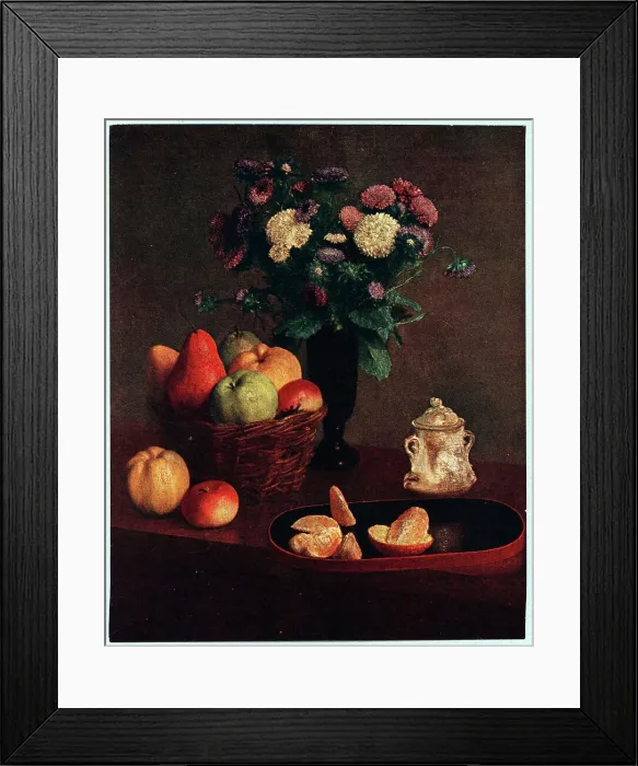 Framed Print : Flowers and Fruit Framed Print : Flowers and Fruit