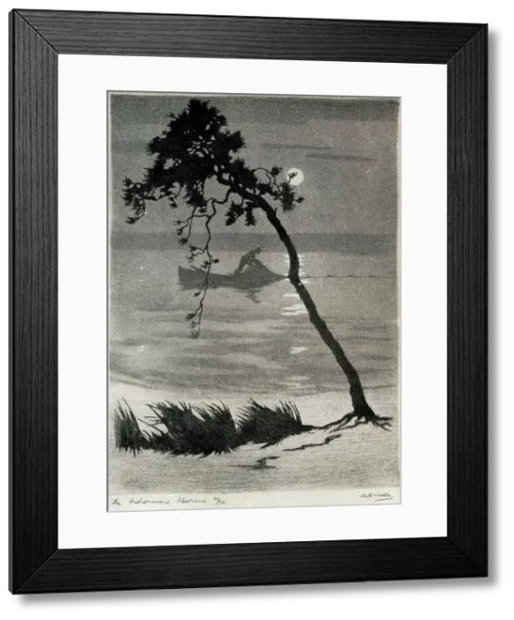 Framed Print : The Fisherman, Nocturne Framed Print : The Fisherman, Nocturne