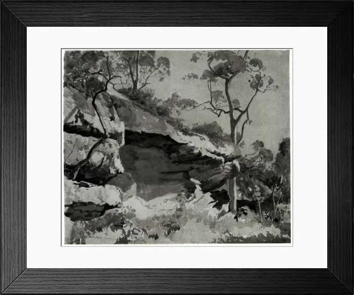 Framed Print : Aborigine's Cave, Dee Why
