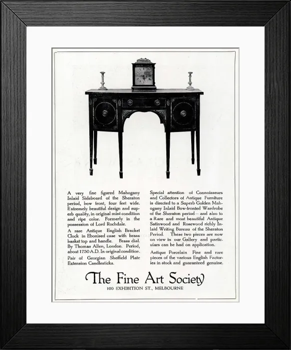 Framed Print : The Fine Art Society Advertisement Framed Print : The Fine Art Society Advertisement