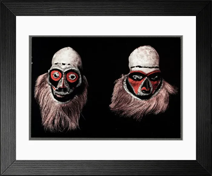 Framed Print : Skull Face Masks Framed Print : Skull Face Masks