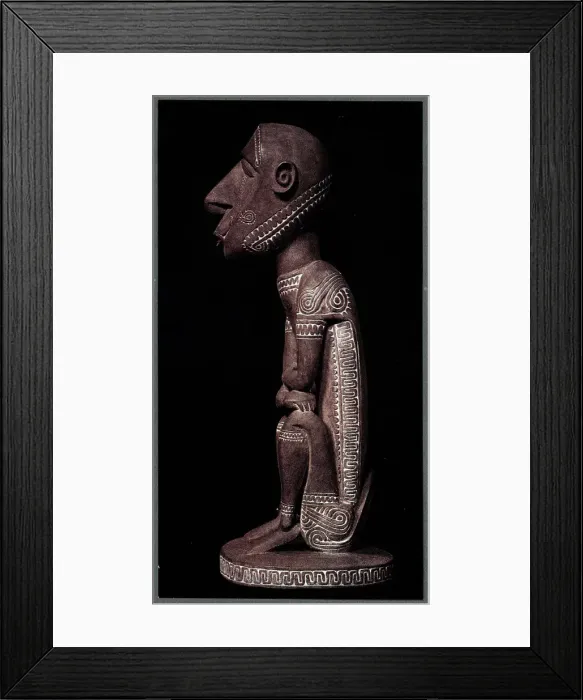 Framed Print : Venerated Wooden Figure Framed Print : Venerated Wooden Figure