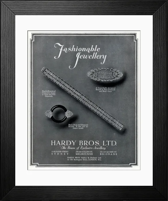 Framed Print : Hardy Bros Advertisement Framed Print : Hardy Bros Advertisement