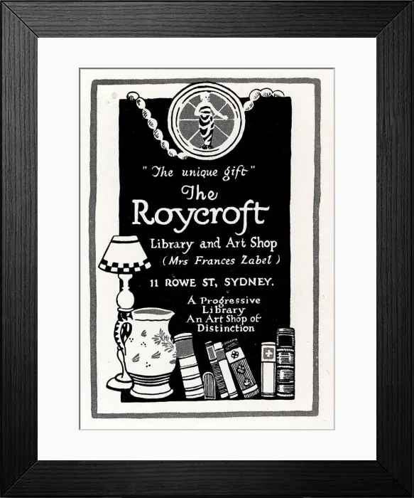 Framed Print : The Roycroft Advertisement Framed Print : The Roycroft Advertisement