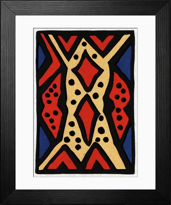 Framed Print : Pikan Shield Design Framed Print : Pikan Shield Design