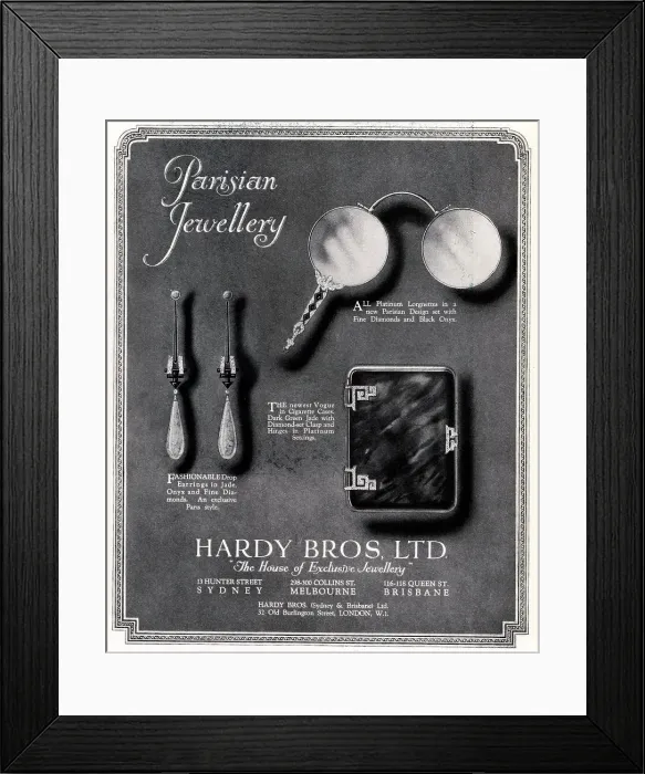 Framed Print : Hardy Bros Advertisement Framed Print : Hardy Bros Advertisement