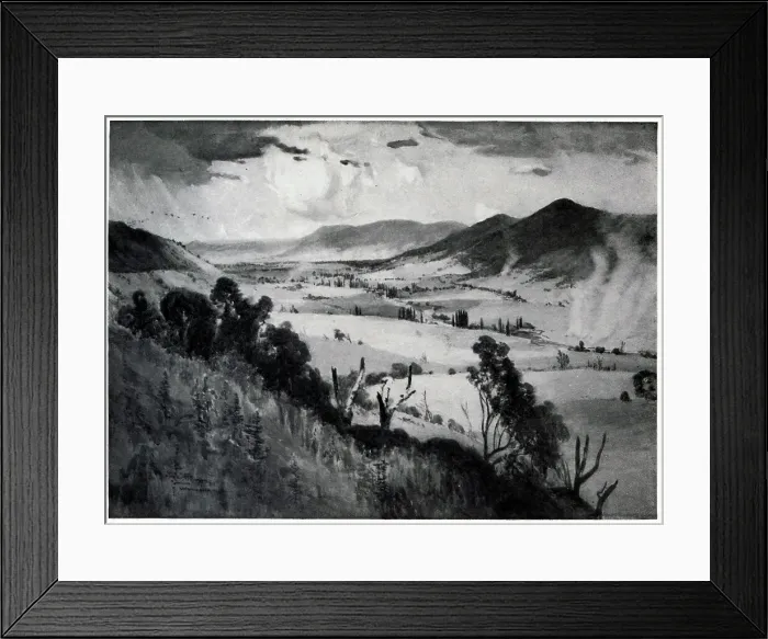 Framed Print : Gilmore Valley Framed Print : Gilmore Valley