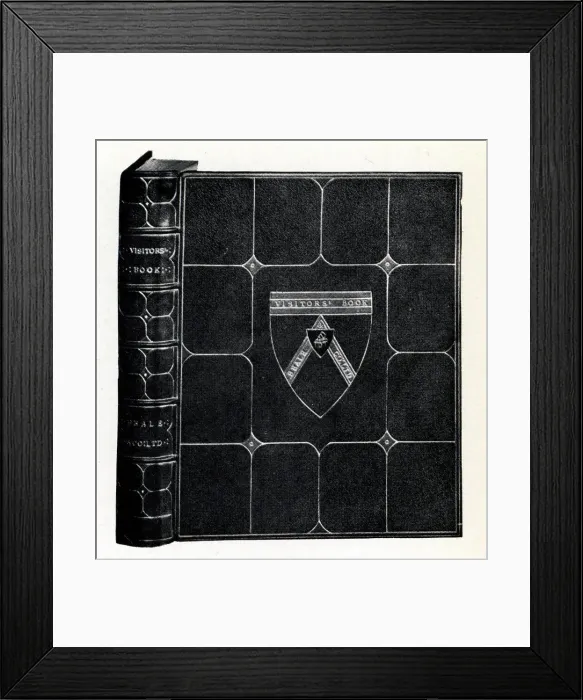 Framed Print : Visitor's Book Framed Print : Visitor's Book