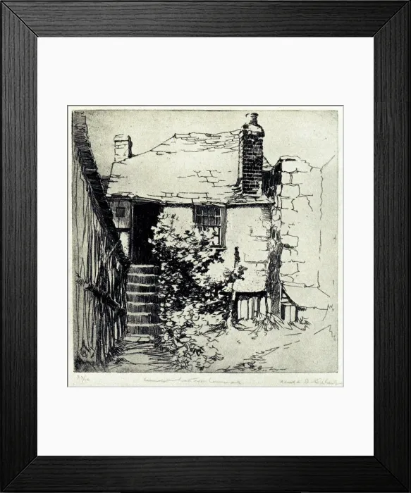 Framed Print : An Old Cottage, Cornwall Framed Print : An Old Cottage, Cornwall