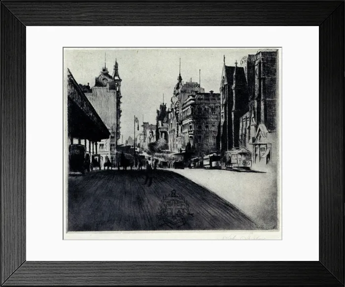 Framed Print : Flinders Street, Melbourne Framed Print : Flinders Street, Melbourne