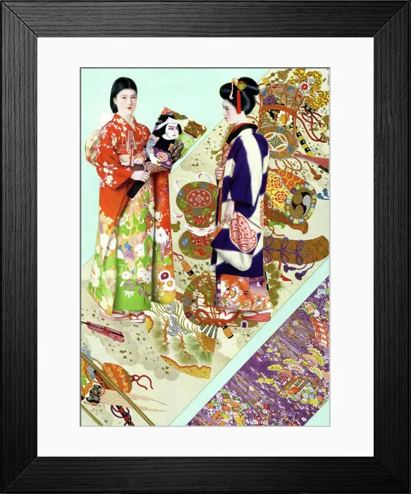 Framed Print : Beauty of Japan's Textiles Framed Print : Beauty of Japan's Textiles