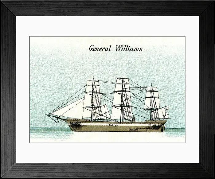 Framed Print : General Williams, cargo ship Framed Print : General Williams, cargo ship