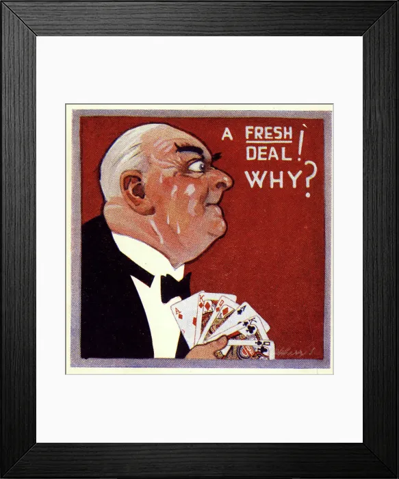 Framed Print : Comic Score Card for Bridge Playing Card Game No. 5 Framed Print : Comic Score Card for Bridge Playing Card Game No. 5
