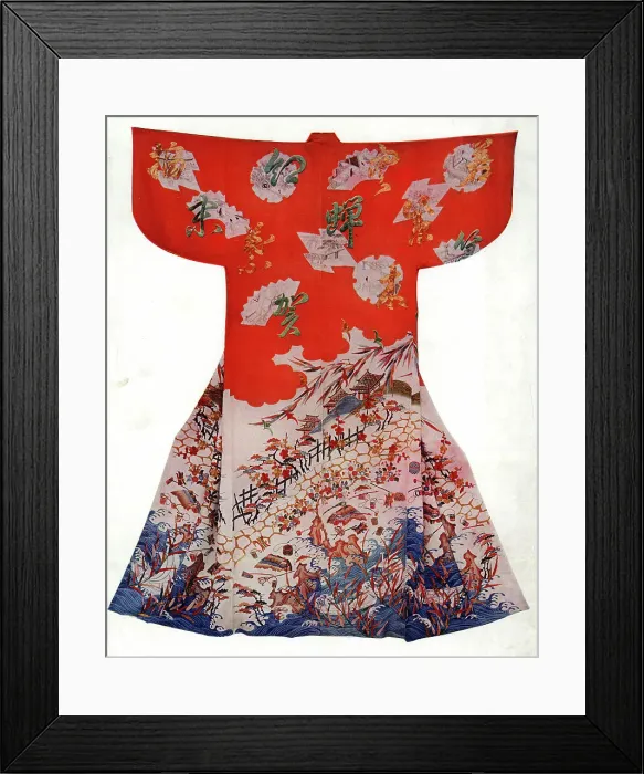 Framed Print : Japanese traditional costume - kimono Framed Print : Japanese traditional costume - kimono