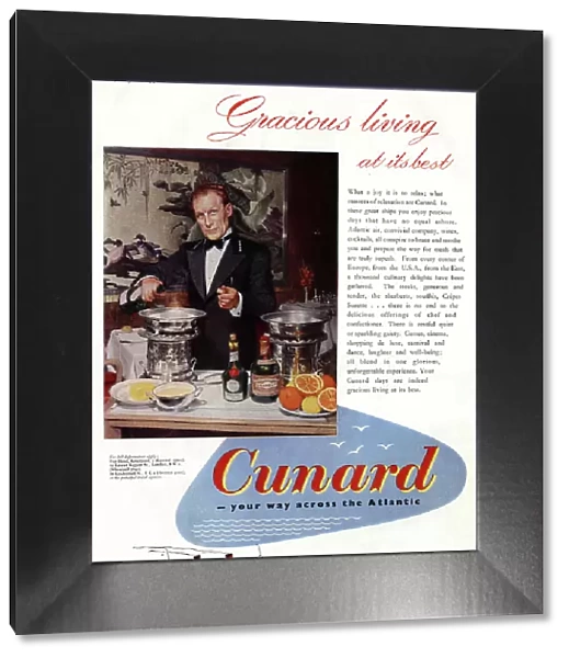 Advert, Cunard - your way across the Atlantic