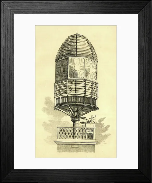 Framed Print : Dioptric revolving lighthouse Framed Print : Dioptric revolving lighthouse