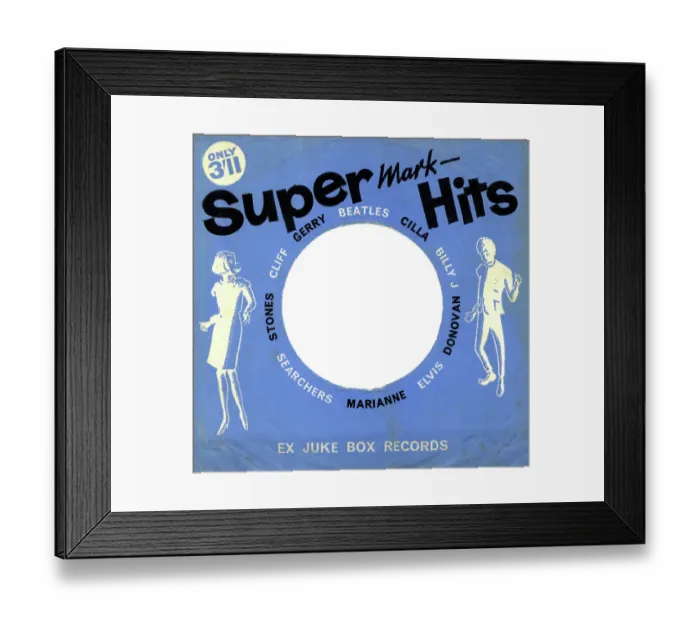 Framed Print : Ex Juke Box Records, single record sleeve 45rpm Framed Print : Ex Juke Box Records, single record sleeve 45rpm