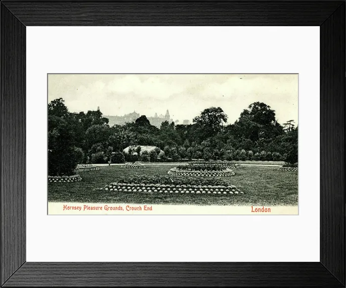Framed Print : Hornsey Pleasure Gardens, Crouch End, North London Framed Print : Hornsey Pleasure Gardens, Crouch End, North London