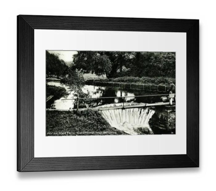 Framed Print : Horse Shoe Falls, Waterford, near Hertford Framed Print : Horse Shoe Falls, Waterford, near Hertford