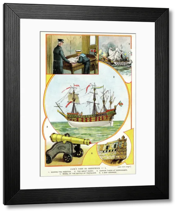 Framed Print : Jack's Visit to Greenwich I Framed Print : Jack's Visit to Greenwich I