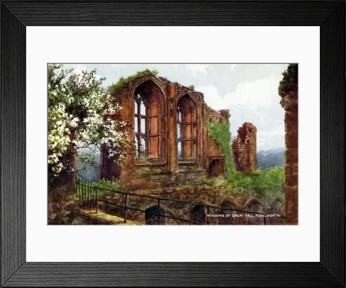 Framed Print : Kenilworth Castle, Windows of the Great Hall Framed Print : Kenilworth Castle, Windows of the Great Hall