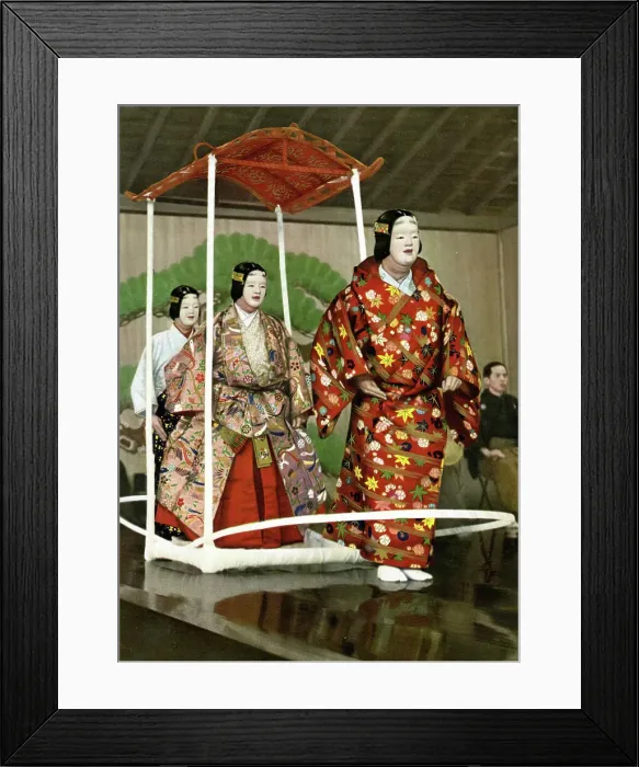 Framed Print : Scene from Japanese Noh Drama, Eguchi Framed Print : Scene from Japanese Noh Drama, Eguchi