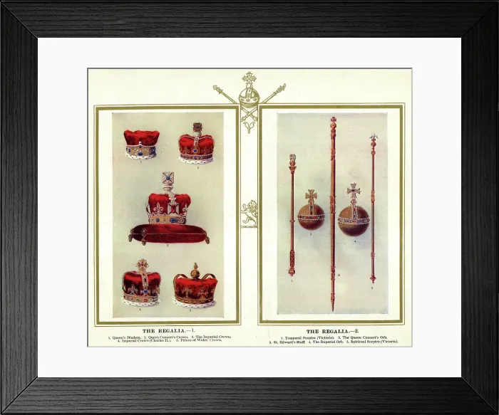 Framed Print : Royal Regalia 1 and 2 Framed Print : Royal Regalia 1 and 2