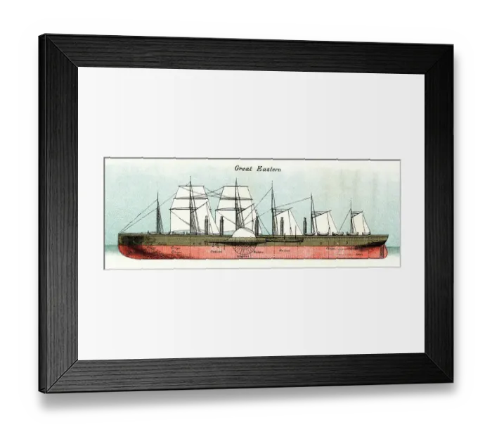Framed Print : Great Eastern, steamship Framed Print : Great Eastern, steamship