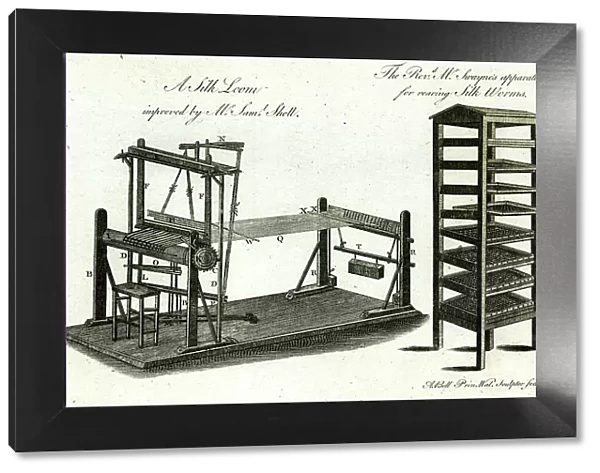 Swayne's apparatus for rearing silk worms, and a silk loom