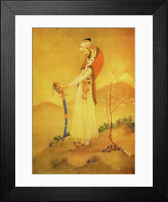 Framed Print : The Mogul Emperor Alamgir, painting by Sarada Charan Ukil Framed Print : The Mogul Emperor Alamgir, painting by Sarada Charan Ukil