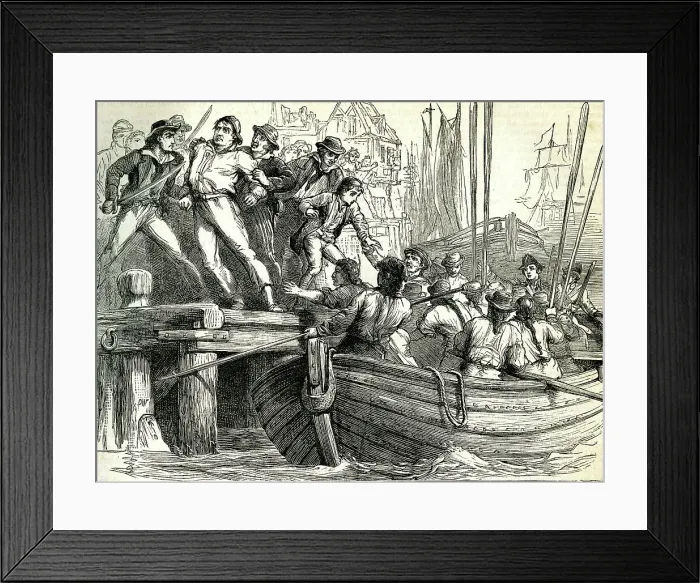 Framed Print : The Press Gang Framed Print : The Press Gang