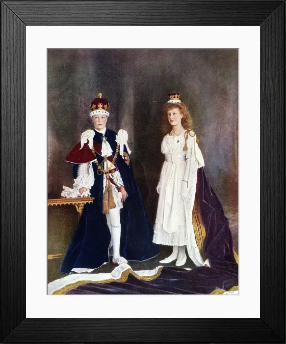Framed Print : Edward, Prince of Wales, and Princess Mary Framed Print : Edward, Prince of Wales, and Princess Mary