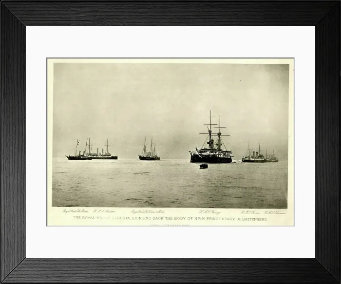 Framed Print : Royal Yacht Alberta returning Prince Henry of Battenberg Framed Print : Royal Yacht Alberta returning Prince Henry of Battenberg