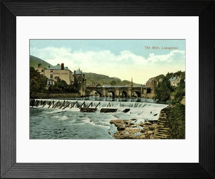 Framed Print : The Weir, Llangollen, North Wales Framed Print : The Weir, Llangollen, North Wales