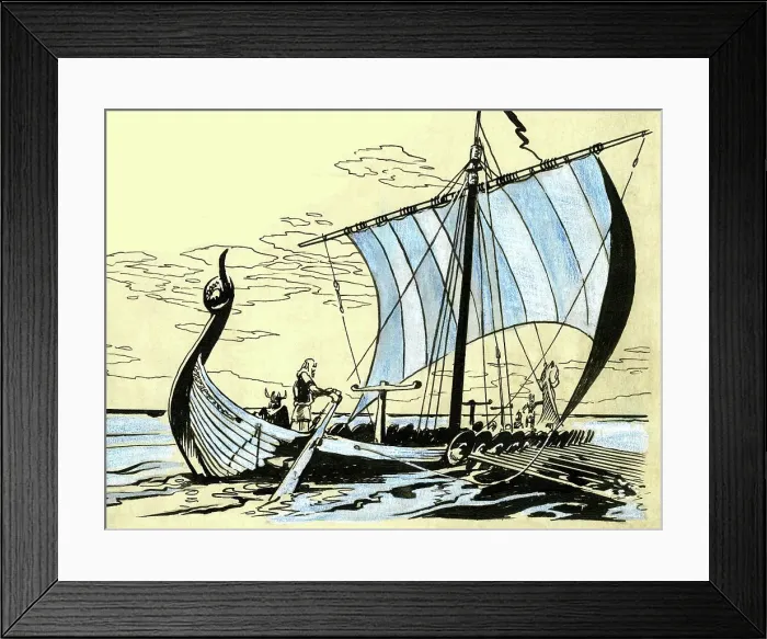 Framed Print : Viking ship, longboat Framed Print : Viking ship, longboat