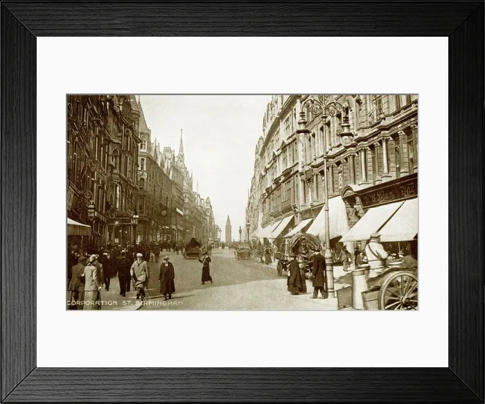 Framed Print : Corporation Street, Birmingham, UK Framed Print : Corporation Street, Birmingham, UK