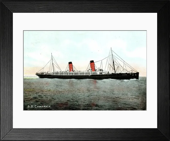 Framed Print : RMS Campania, Cunard steamship Framed Print : RMS Campania, Cunard steamship