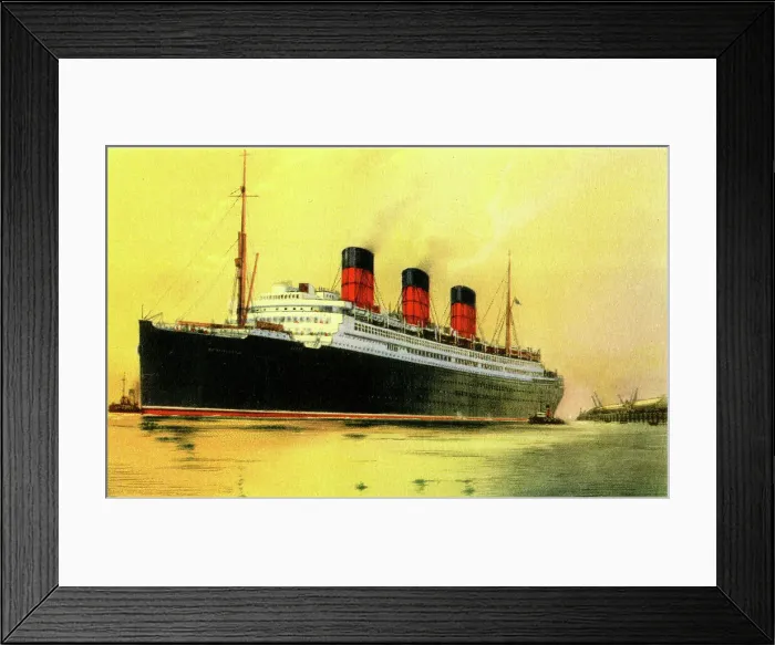 Framed Print : RMS Berengaria, Cunard White Star liner Framed Print : RMS Berengaria, Cunard White Star liner