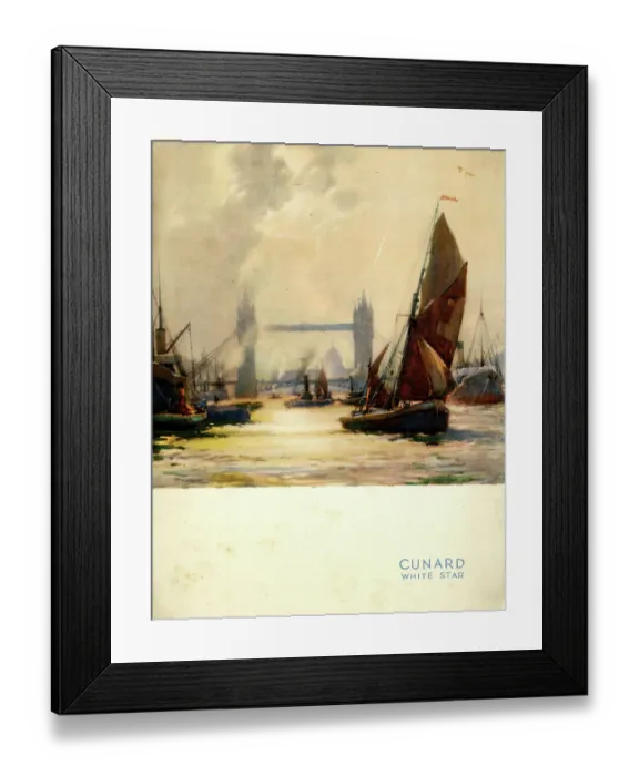 Framed Print : Cunard White Star, RMS Queen Mary, Luncheon Menu Framed Print : Cunard White Star, RMS Queen Mary, Luncheon Menu