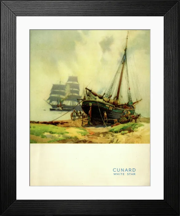 Framed Print : Cunard White Star, RMS Queen Mary, Luncheon Menu Framed Print : Cunard White Star, RMS Queen Mary, Luncheon Menu